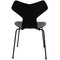 Chaise Grandprix en Frêne Laqué Noir par Arne Jacobsen 3