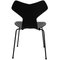 Silla Grandprix de fresno lacado en negro de Arne Jacobsen, Imagen 3