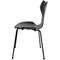 Chaise Grandprix en Frêne Laqué Noir par Arne Jacobsen 4