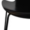 Sedia Grandprix in frassino laccato nero di Arne Jacobsen, Immagine 11