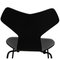 Chaise Grandprix en Frêne Laqué Noir par Arne Jacobsen 5