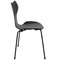 Chaise Grandprix en Frêne Laqué Noir par Arne Jacobsen 2