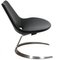 Scimitar Chair in Black Leather by Fabricius and Kastholm, 1980s 2