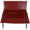 Silla Pk-22 de cuero anilina rojo de Poul Kjærholm, Imagen 6