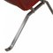 Silla Pk-22 de cuero anilina rojo de Poul Kjærholm, Imagen 12