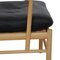 Colonial Stuhl aus schwarzem Leder von Ole Wanscher 7
