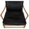 Colonial Stuhl aus schwarzem Leder von Ole Wanscher 11