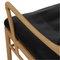 Chaise Colonial en Cuir Noir par Ole Wanscher 6