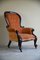 Vintage Victorian Upholstered Armchair, Image 1