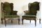 Oak Upholstered Armchairs, Set of 2 1