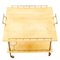 Mid-Century Modern Lacquered Goatskin and Brass Bar Cart attributed to Aldo Tura, 1970s, Image 5