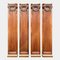 Italian Walnut Pilaster Columns with Gilt Carved Capitals, 1980s, Set of 4, Image 2