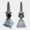 Monumental Lead Obelisks Finials, 1840s, Set of 2 7