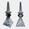 Monumental Lead Obelisks Finials, 1840s, Set of 2, Image 7