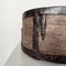 Antique Wrought Iron Wooden Bowl, 1890s 4