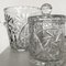 Vintage Crystal Party Set with Ice Bucket, Bonbonnier and Bowl, 1980s, Set of 3 7