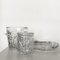 Vintage Crystal Party Set with Ice Bucket, Bonbonnier and Bowl, 1980s, Set of 3 3