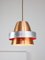 Italian Space Age Aluminum Pendant Lamp in Copper Color, 1970s 1