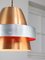 Italian Space Age Aluminum Pendant Lamp in Copper Color, 1970s 2