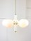 Vintage Italian Brass and Opaline Sputnik Chandelier, 1970s 15