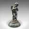 French Art Deco Bronze and Marble Putti Figures, 1930s, Set of 2 5