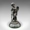 French Art Deco Bronze and Marble Putti Figures, 1930s, Set of 2, Image 3