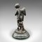 Statuette Art Deco in bronzo e marmo, Francia, anni '30, set di 2, Immagine 6