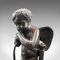 French Art Deco Bronze and Marble Putti Figures, 1930s, Set of 2, Image 7