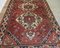 Large Traditional Tree of Life Red Wool Rug, 1920s 5