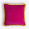 Happy Cushion in Fuchsia and Yellow from Lo Decor 1