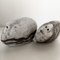 Vintage Ceramic Gravel Head Sculptures by Miklós Bercsényi, 2000s, Set of 2, Image 2