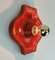 Mid-Century Ceramic Sconce Wall Lamp in Red, Orange & Black, 1970s, Image 8