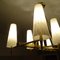 Large Chandelier in Brass and Glass, France, 1960s 16