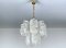 Lámpara colgante vintage de cristal de Murano, años 60, Imagen 17