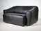 DS 47 2-Seater Sofa in Black Leather from de Sede, Image 3