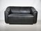 DS 47 2-Seater Sofa in Black Leather from de Sede 1
