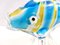 Figurine Vintage Poisson en Verre de Murano Soufflé Bleu Clair et Jaune, Italie, 1950s 5