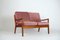 Dänisches Senator 2-Sitzer Sofa aus Teak von Ole Wanscher für Cado, 1960er 3