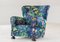 Wingback Chair with New Gocken Jobs Print, 1930s 1