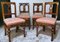 Biedermeier Danish Chairs in Wood and Fabric, 1850s, Set of 4 5
