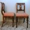 Biedermeier Danish Chairs in Wood and Fabric, 1850s, Set of 4, Image 10