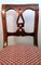 Biedermeier Danish Chairs in Wood and Fabric, 1850s, Set of 4, Image 15