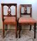 Dänische Biedermeier Stühle aus Holz & Stoff, 1850er, 4 . Set 9