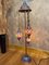 Large Handmade Metal Lamp with 3 Mosaic Globes 7