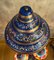 Large Handmade Metal Lamp with 3 Mosaic Globes 9