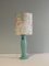 Mint Green Ceramic Table Lamp from Porcelaines De Bruxelles. 1980s, Image 1