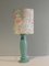 Mint Green Ceramic Table Lamp from Porcelaines De Bruxelles. 1980s 2