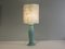 Mint Green Ceramic Table Lamp from Porcelaines De Bruxelles. 1980s, Image 3