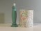 Lampada da tavolo verde menta in ceramica di Porcelaines De Bruxelles. anni '80, Immagine 8