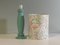 Mint Green Ceramic Table Lamp from Porcelaines De Bruxelles. 1980s 8